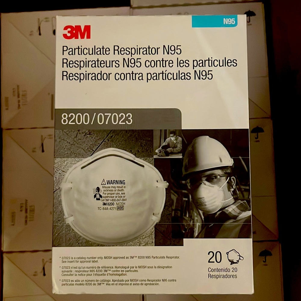 3M Mask Safety -  A Sanding and Fiberglass Respirator, 20-Pack